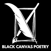 black canvas poetry logo